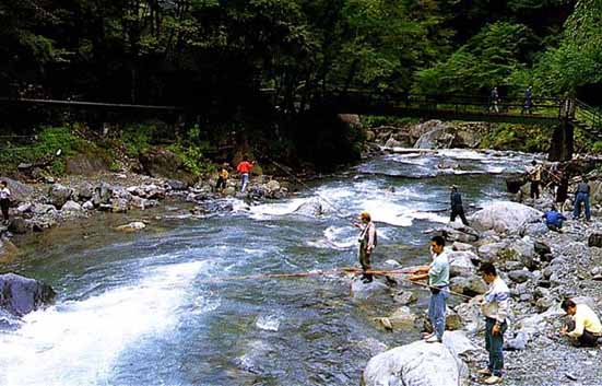 東京都西多摩郡の釣り堀 日原渓流釣場 の情報